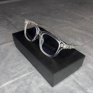 Chrome Hearts Blue Light Glasses Clear Unisex with Box and Case